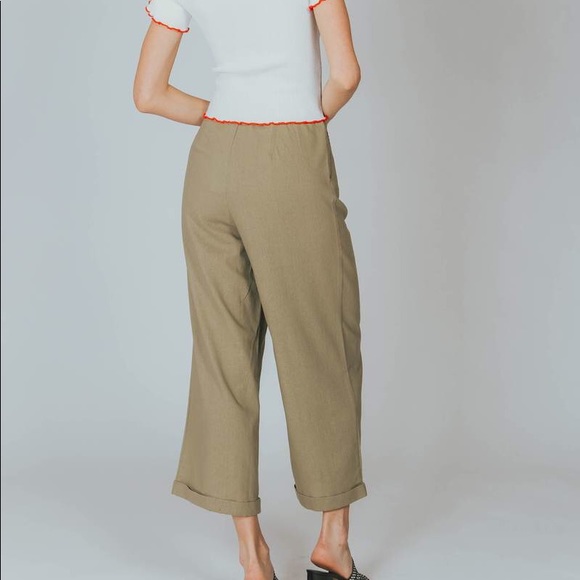 NWT MinkPink khaki utility pants - Picture 3 of 3